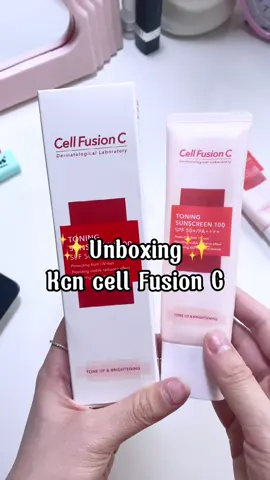 🌝 Điều 1 cần ghi nhớ đó là không quên bôi KCN 🥰 #kemchongnang #kemchongnangnangtone #cellfusionc #unboxing #reviewlamdep #goclamdep 