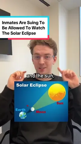 Six inmates in a New York prison are suing the state corrections department to be able to watch the solar eclipse on Monday. Their claim? It has special religious significance. #fyp #news #solareclipse #eclipse #inmates #prison #lawsuit #solareclipse2024 