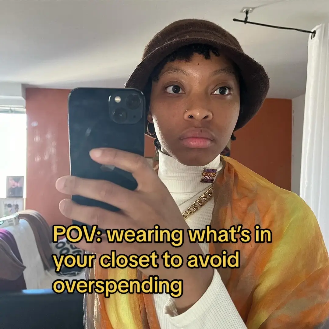 Get creative with your clothes cause overspendjng and overconsumption def hurts your financial health #affordablefashion #shopyourcloset #financialhealth #overspending #emotionalspending 