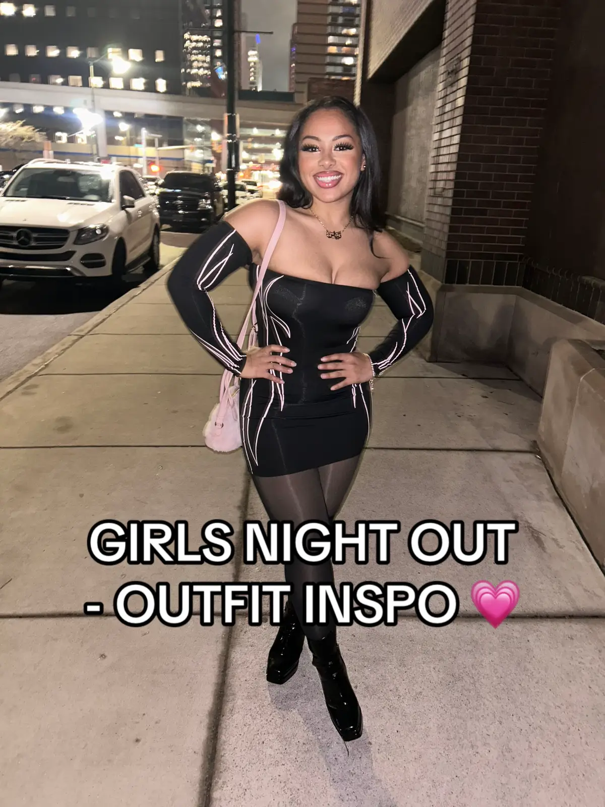 This outfit was everything and it was literally under $50 (except the shoes) 🤭  #girlsnightout #girlsnightoutfit #girlsnightideas #womensoutfitideas #cluboutfit   #springsavings 