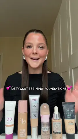 Vilken gillar ni mest?🩷#foundationreview #foundation #foundationrecommendations #sminktips #sminkreview #fypシ #makeupreview #sminkrecension #makeuptips #fördigpage #fördig #tamigtillforyou #xyzbca #foryou 