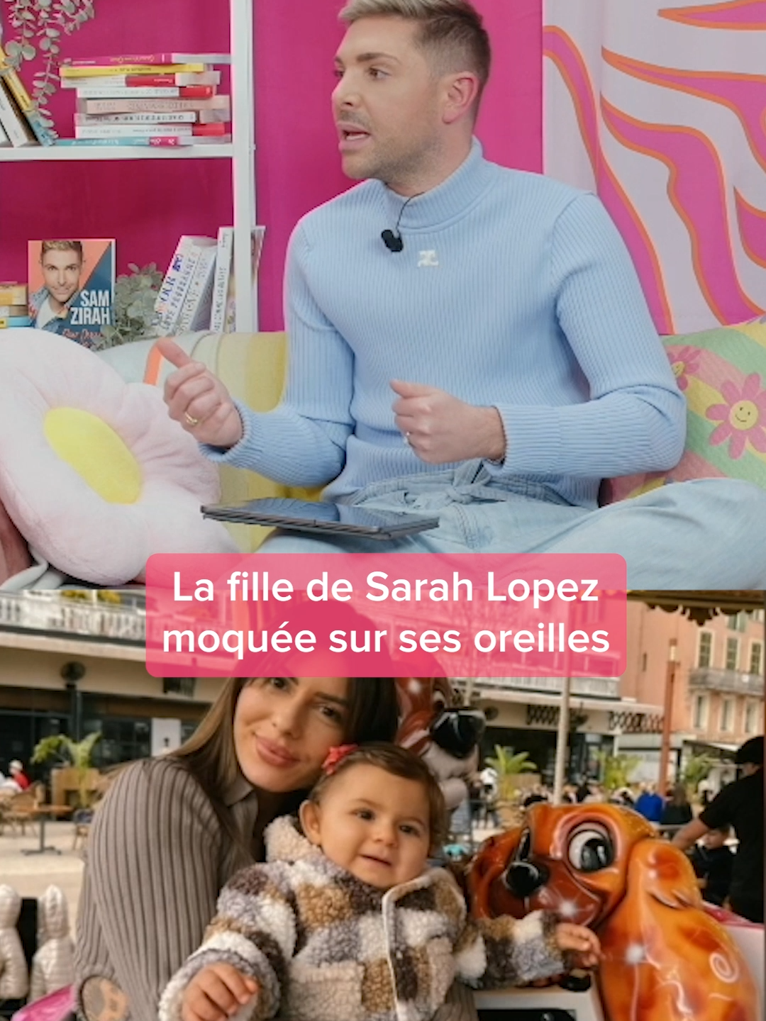 La fille de Sarah Lopez moquée sur ses oreilles 🥺 #samzirah #aja #samzirahaja #sarahlopez