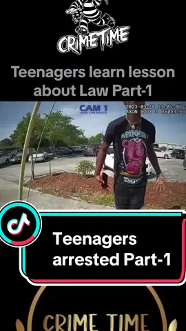Teenagers learn lesson about Law enforcement Part-1 #copcam #police #arrest #teenagers #handcuffs 