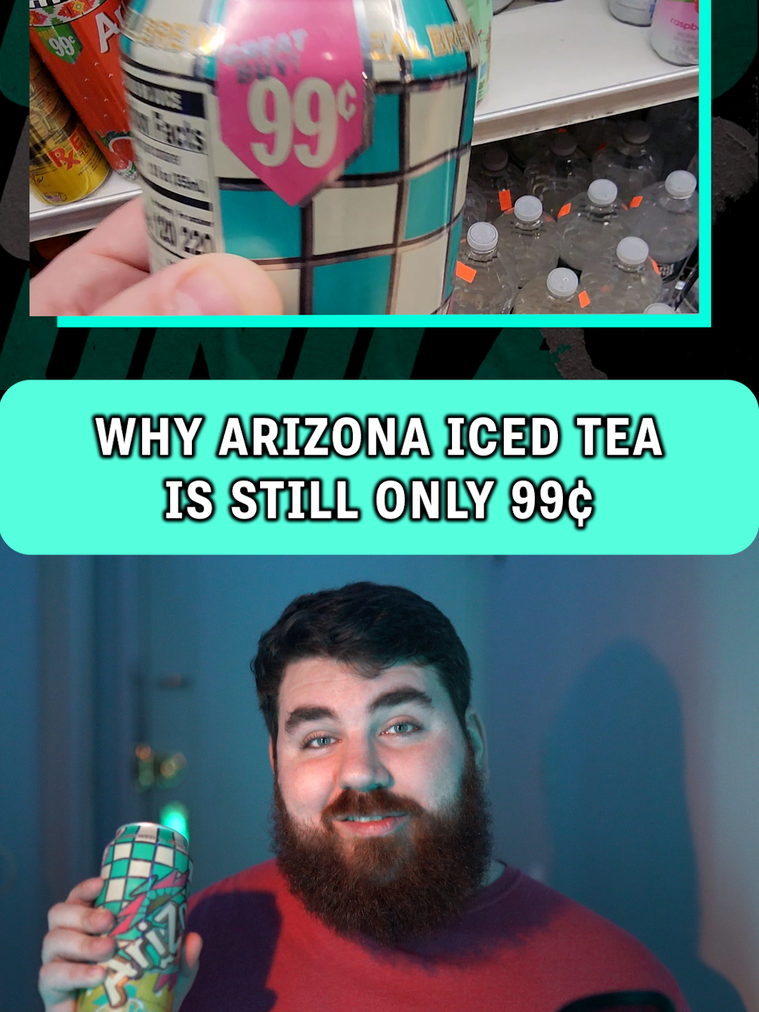 This is why Arizona Iced Tea cans still only cost 99 cents 🪙 #arizonaicedtea #bodega #deli #icedtea #fyp #inflation