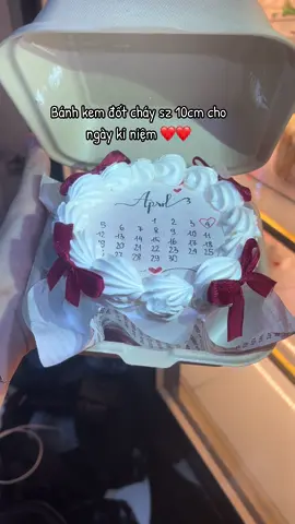 Bánh kem đốt cháy sz 10cm cho ngày kỉ niệm ❤️❤️#burnawaycake #banhdotchay #anniversary #banhsinhnhat #sethoavabanh #hoa 