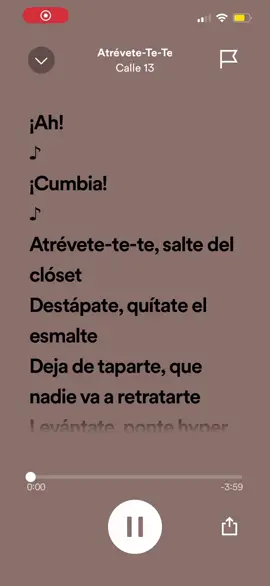 Atrévete-te-te by Calle 13 #music #foryou #lyrics #fyp 