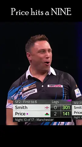 Gerwyn Price hits the first 9-Darter after two years in the Premier League #darts #perfect #highlight #fyp