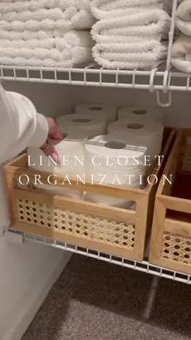It was time to finally organize my linen closet! ✨ Everything is on my Amazon Storefront under “Linen Closet” click the link in my bio to shop 🤍 #CleanTok #cleanwithme #refesh #roomrefresh #homerefresh #organizedhome #momlife #organizedmommy #asmr #asmrcleaning #motivation #satisfying #roomcleaning #linencloset #closetcleanout #closetcleaning #closetorganization 
