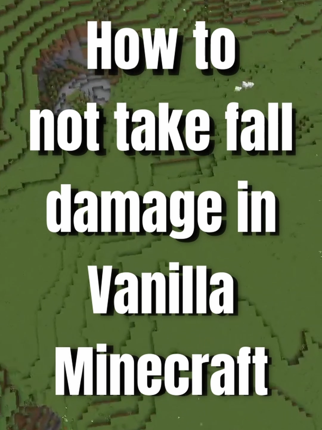 How to not take fall damage in Vanilla Minecraft #Minecraft #minecrafttutorial #viral #fyp #trending