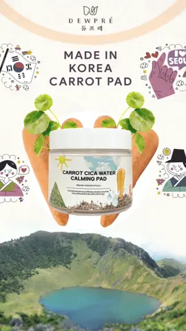The wait is over🥕 ☘️💦 Our new family member is here! Please welcome warmly 🥰 Dewpré Carrot Cica Water Calming Pad ✨ Made in Korea 🇰🇷 can make your skin : ✔️Calming ✔️Moisturizing ✔️Anti Aging ✔️Brightening ✔️Antioxidant ✔️Soothing ✔️Nourishing ✔️Hydrating Main Ingredients : - Centella Asiatica Leaf Water  - Carrot Root Extract (Jeju Island), Carrot Seed Oil (Europe) - Kind of Madecassoside - Niacinamide - Adenosine - Sodium Hyaluronate - Panthenol - Various Extracts Ini Tehnik Populer di Korea, Bestiee🇰🇷😍 Let's try and there Spesial Promo Launch, Check Dewpre Ecommerce in link bio☝🏻 #carrotpad #dewpreofficial #cicawater #newproduk #newskincare #padbydewpre 