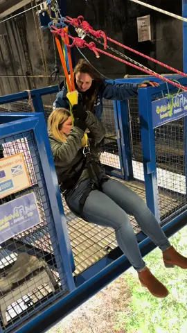 Sorry headphone users🤣🤣 #highlandflingbungee #Scotland #adrenaline #highlandswing #bungee 