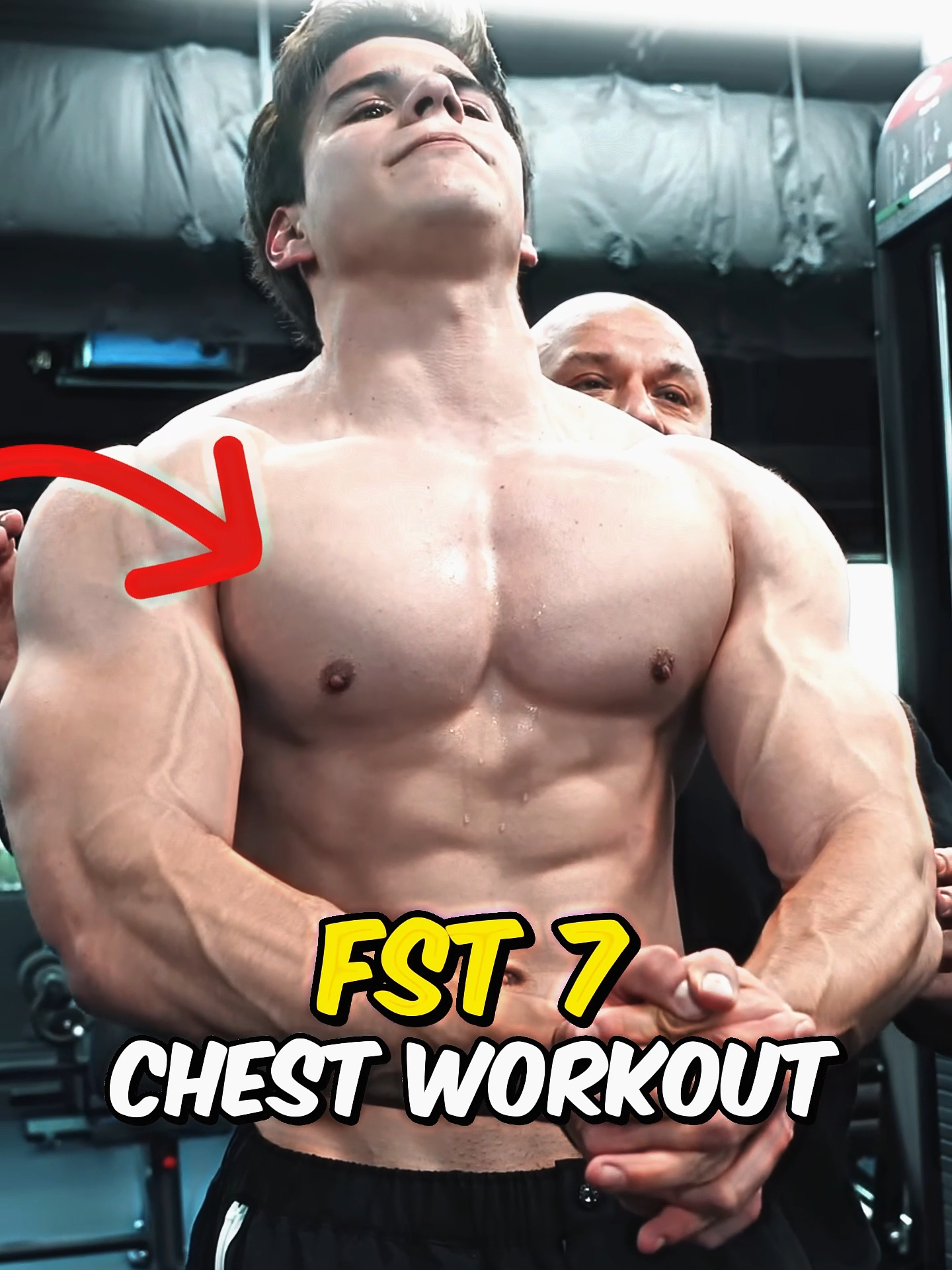 👑 FST-7 Chest Workout by Chris Bumstead Coach Hany Rambod ft. @axelmguerra | Top Olympia Winning Coach 🏆 #fst7  #fst7training  #cbum  #hanyrambod   #chestday  #chestworkout  #foryou  #axelmartinez #GymTok