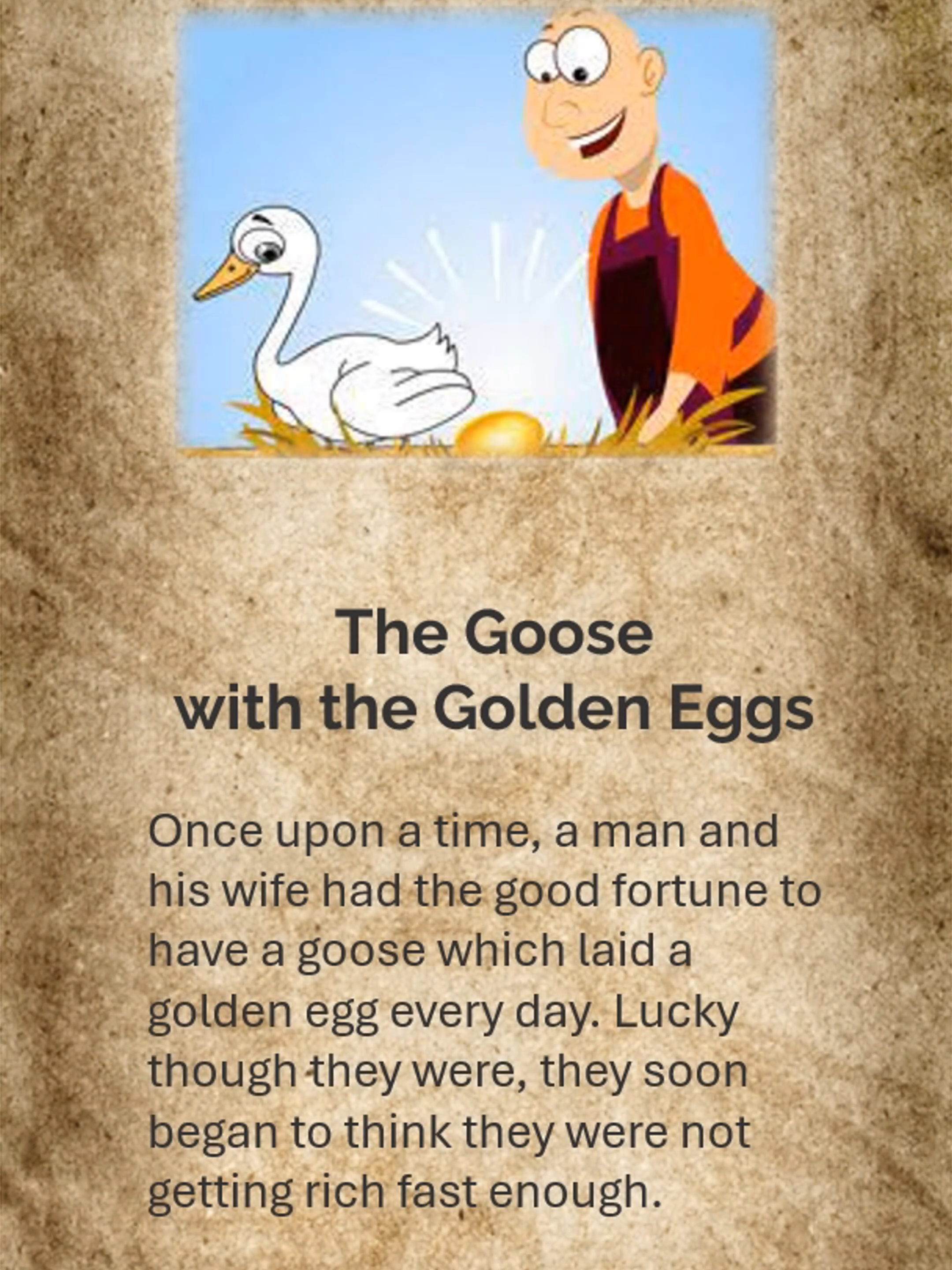 The Goose with the Golden Eggs #shortstory #shortstories #english #englishlesson #englishforkids #englishforeveryone #englishreading #learnenglish #learnenglishdaily #learnenglishonline #learnenglisheveryday #learnenglishvocabularywithme