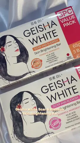 Geisha White Skin Brightening Bar!😍 If you are dealing with hyperpigmentation, melasma, pimple marks, THIS SOAP IS FOR YOU!! #geishawhiteph #geishawhitesoap #kojicsoap @Geisha White 