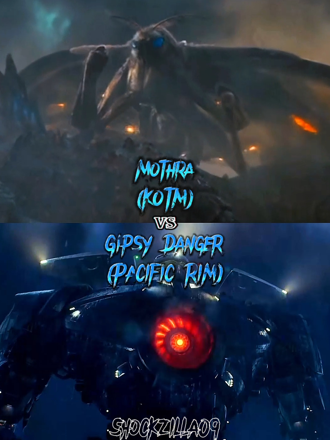 #Gipsydanger#Mothra#godzillakingofthemonsters#Pacificrim#Gipsy#Gip#IP#Danger#Anger#an#a#Moth#Ra#Godzilla#God#Zilla#ill#a#King#Kin#in#of#the#Monsters#Monster#Mon#on#Pacific#Pa#Cific#fic#Rim Gipsy Danger, an Advanced Robot that has Great Combat Skills vs Mothra, the Queen of the Monsters.