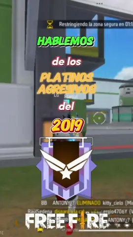 Quienes fueron los platinos agresivos en el 2019. #ff #freefire #freefireveterano #GamerEnTikTok 