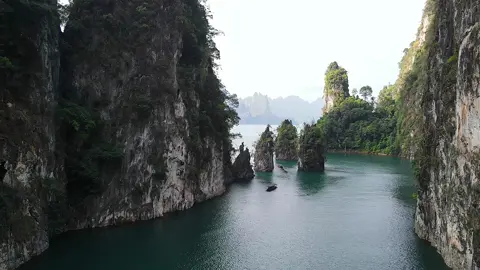 Landscape in the lungs of Thailand 🌿 📍Khao Sok - Surat Thani , Thailand 🇹🇭 #thailand #travel #nature #wildlife #jungle #landscape #nationalpark #lake 