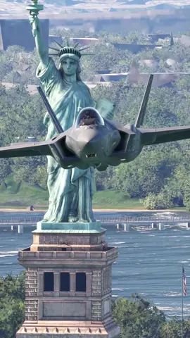 F-35 Over Liberty Island #aviation 