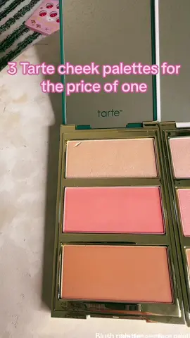 @tarte cosmetics cheek palettes are so pretty and theyre so buttery soft on your skin! #facepalette #tartecosmetics #blushpalette #springsale #tiktokshop 