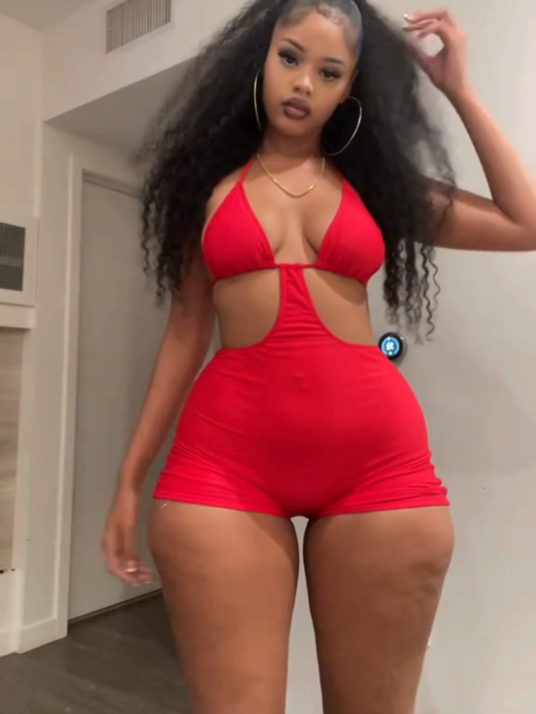 #ladyinred #fypツ#shakeitshakeit #shakeitoff #curvygirls #curvytiktok #thickerthanasnicker #thickthighessaveslive #thickwomen #thickwomentiktok #blackgirlmagic #curvynurse #reddress #baddietiktok