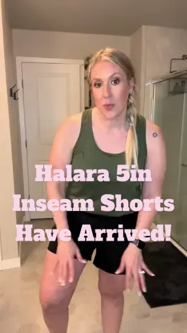 The 2.5in inseam was good but the 5in inseam is great! 🤩 #halara #halaraactivewear #halarashorts #TikTokShop #obsessed #midsize #midsizefashion #midsizeshorts #curvy #curvyfashion #momlife #tiktokmademebuyit #springfashion #fyp #viral 