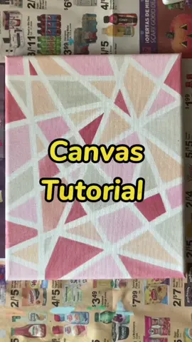 Another canvas tutorial, one of my favorites! Do give it a try and tag me if you do! Thanks! #artistsoftiktok #artistmasooma #canvastutorial #geometricart #shadesofpink #cool #neutralaesthetic #Love 