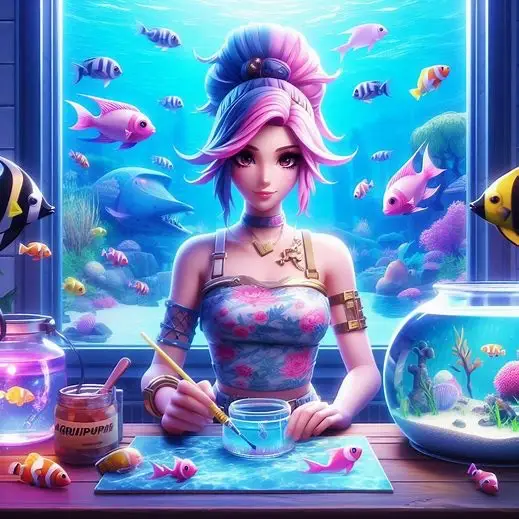 Would you buy these skins? 🔥💙 #fyp #viral #fortniteskins #aicustoms #fortnite #fortnitegirl #GamerGirl #girlytok #girlythings #gamergirls #fortnitetiktok #aquarium 