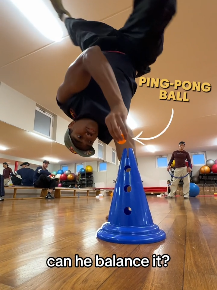 their reaction says it all 😮‍💨 💪: @leetheruggeds  #redbull  #givesyouwiiings  #breaking  #handspin  #pingpong