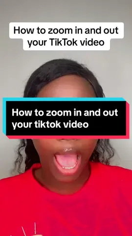 How to zoom in and out your tiktok video 