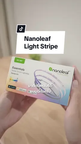 ติดไฟเส้นหลังโต๊ะคอมด้วย Nanoleaf Lightstripe #lightstrip #nanoleaf #desksetup 