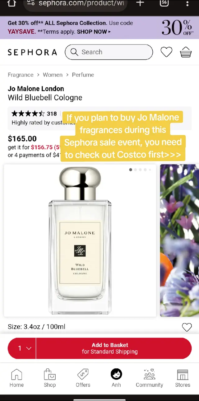 #jomalonelondon #jomaloneperfume #sephorasale #costco #fyp #foryoupage❤️❤️ 
