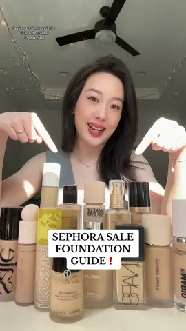 Hopefully this is helpful if you are looking for a new foundation during the @sephora sale! I have dry sensitive acne-prone skin for reference ❤️ #sephorasale #foundationrecommendations #bestfoundations #dryskinfoundation 