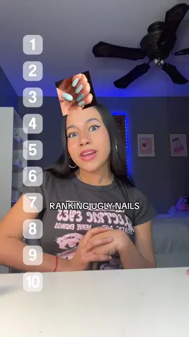 Ranking ugly nails! #makeup #fyp #grwm #skincare 