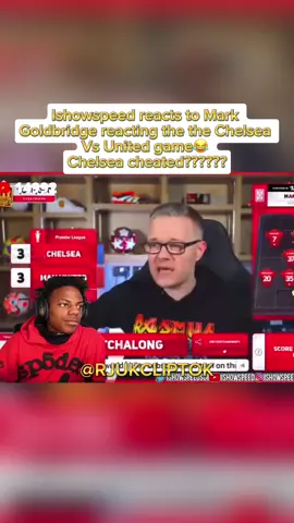 Ishowspeed reacts to Mark Goldbridge! I agree with speed👍🏻 #markgoldbridge #markgoldbridgeclips #reaction #ishowspeed #manchesterunited #chelseafc #viral #fyp 