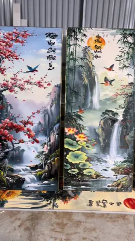 Tranh tứ quý tráng gương , em nhận làm theo kích thước yêu cầu ạ #tranhtrangguong #tranhminhlong #tranhtuquy 