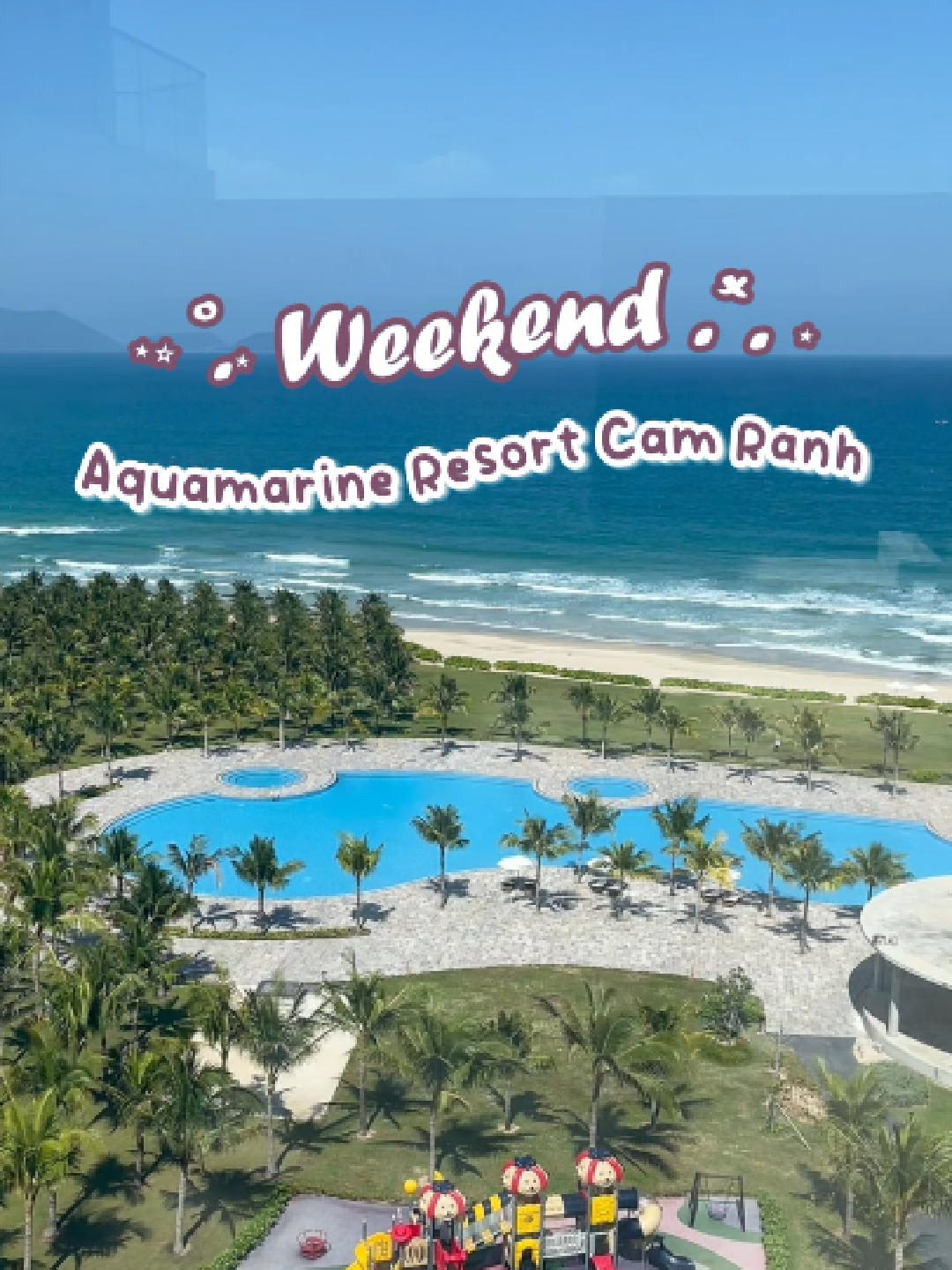 Nha Trang - Cam Ranh 🌊🐚🐬🐟 Trải nghiệm resort mới (✿◠‿◠)ッ #weekend #dailyvlog #fyp #aquamarine #resort #travel #viral #dulich 