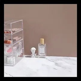 Transparent 4 Tier Layer Acrylic Slim Pencil Makeup Organizer Drawer #acrylic #slim #drawer #makeup #organizer #transparent #clear #layer #tier #stationery #pen #brush