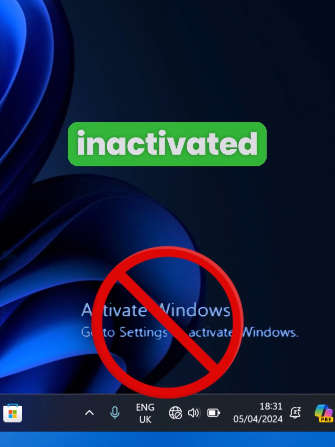 Activate Your Windows: Simple and Easy  Say Goodbye to the Windows  Activation Watermark  #windows #windowsactivation #tips #tech #techtips #pc #computer #pctips #fouryou #techhacks #goodfriday #airpodspro #viral #fyp