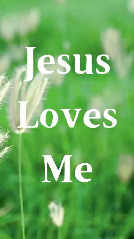 Jesus Loves Me (minus one with lyrics) Author: Anna Bartlett Warner (1859) 1 Jesus loves me, this I know, for the Bible tells me so. Little ones to him belong; they are weak, but he is strong. Refrain: Yes, Jesus loves me! Yes, Jesus loves me! Yes, Jesus loves me! The Bible tells me so. 2 Jesus loves me he who died heaven's gate to open wide. He will wash away my sin, let his little child come in. [Refrain] 3 Jesus loves me, this I know, as he loved so long ago, taking children on his knee, saying, 