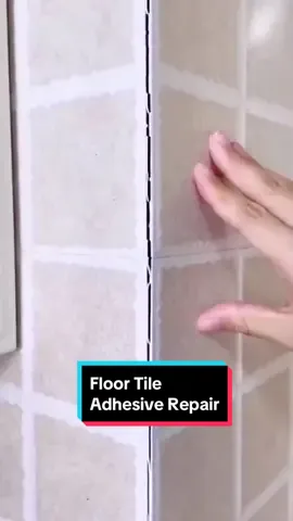 deep into the gap to repair loose floor tiles and empty drum bags#Floor Tile Adhesive Repair#Tiles Glue#fyp#tiktok#foryou