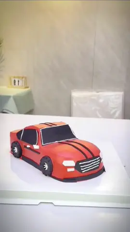 A car cake #cakedecorating #cakemaking #fyp #creamdecorating #carcake#cakeforboys