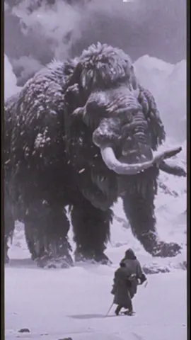 We Had Woolly Mamoths In Undisclosed Locations They Were Emormous #ai #runwaygen2 #midjourney #beast #horror #creepy #nightmare #giant #monster #woollymammoth 