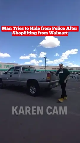 Man Tries to Hide from Police After Shoplifting from Walmart Part  (1)