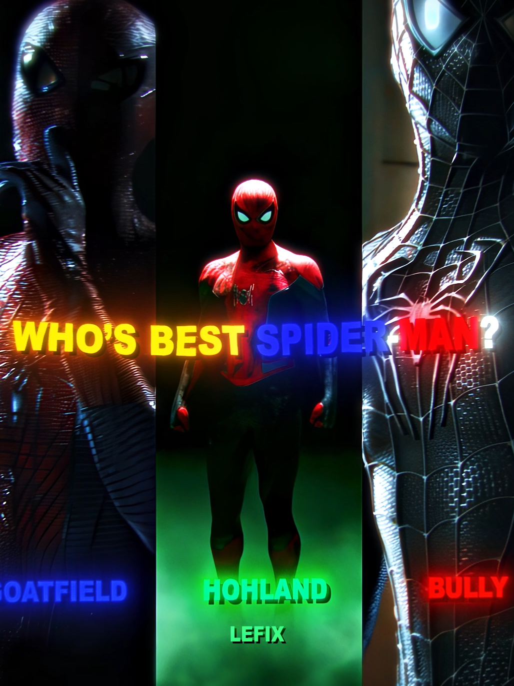 Whos the best? #spiderman #peterparker #wband #marvel #marvelstudios