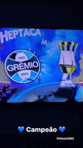 💙 CAMPEÃO GAUCHO 💙 “Com o Grêmio aonde o Grêmio estiver “ #fy #foryou #gremiomaiordosul💙🖤🤍 #gremiocopeiro #gremio #campeao #arenadogremio #rbstvrs 
