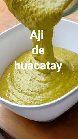 Ají huacatay - Crema  #aji #ajihuacatay #panchococinero #recetas #silenciados #videossilenciadosportiktok 