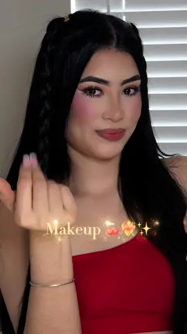 Algo sencillo de recrear para ti ❤️‍🔥🍒#makeuptutorial #MakeupRoutine 