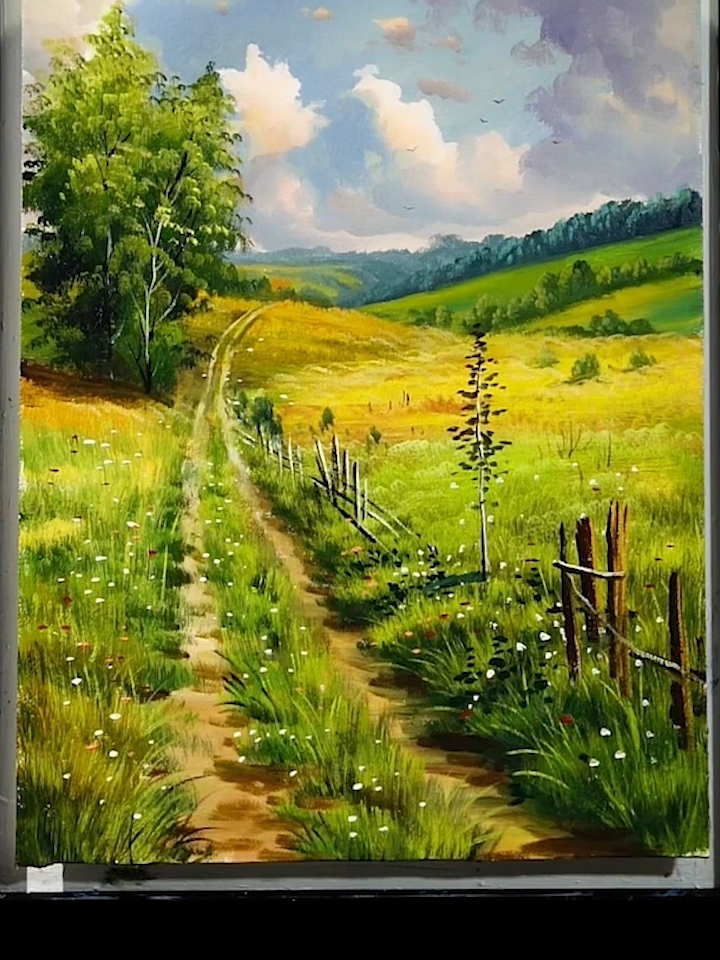 How to draw beautiful scenery with acrylic  #sceneryart  #beautiful  #acrylicnails  #acrylicpaintings  #illustrationart  #sceneryvideos  #naturephotography  #naturelover  #drawing