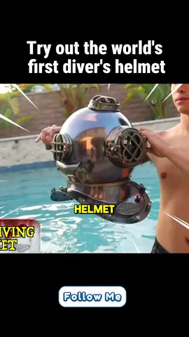 Try out the world’s first diver’s helmet #challenge #stokestwins #fyp #stokestwinsfanpage #banned #prank #troll #pranks #usa 