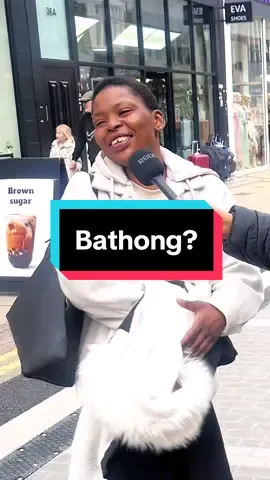 What does Bathong mean? South Africans, one of your own! #preciousubani_ #fypシ #storytime #streetinterview 